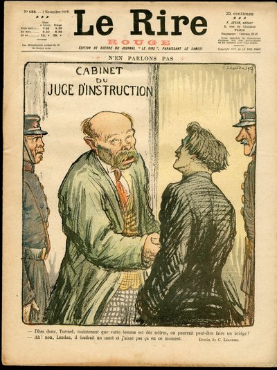 Omslag til ""The Red Read"", Satirical in Colors av Charles Leandre