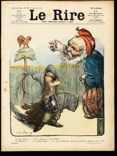 Cover av "" Latteren"", Satirical in Colors av Charles Leandre