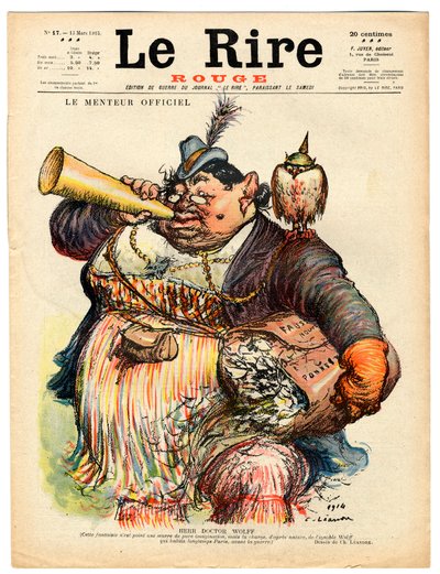 Cover av "" The Red Laughter", Satirical in Colors av Charles Leandre