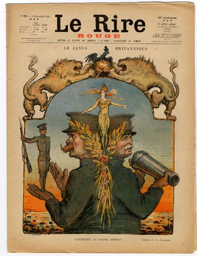 Cover av "" The Red Laughter"", Satirical in Colors av Charles Leandre