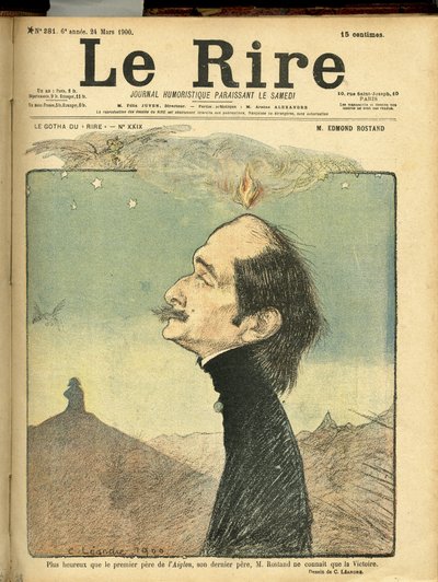 Illustrasjon av Charles Leandre (1862-1934) for omslaget til Le Rire av Charles Leandre