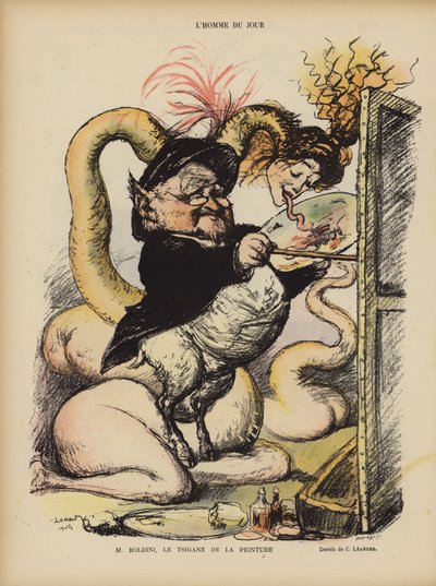 Illustrasjon for Le Rire av Charles Leandre