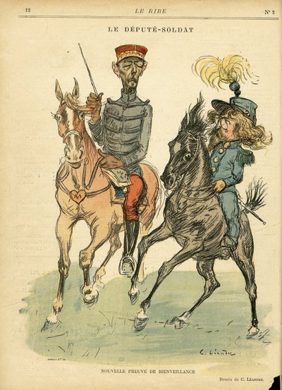 Illustrasjon av Charles Leandre (1862-1934) i Le Rire av Charles Leandre
