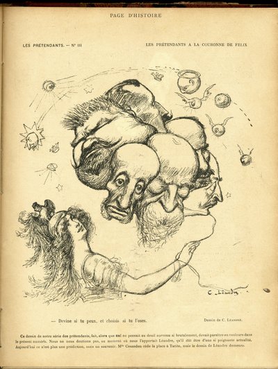 Illustrasjon av Charles Leandre (1862-1934) i Le Rire av Charles Leandre