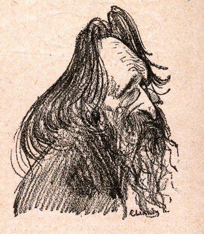 Jules Guesde (1845-1922) fransk politiker - gravering i "Our Dear Sovereign" av Paul Bosq - illustrasjon av Charles Leandre (1862-1934) 1898 - av Charles Leandre