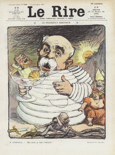 President Rally. Illustrasjon for Le Rire av Charles Leandre