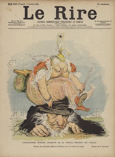 Dronning Victoria, illustrasjon for Le Rire av Charles Leandre