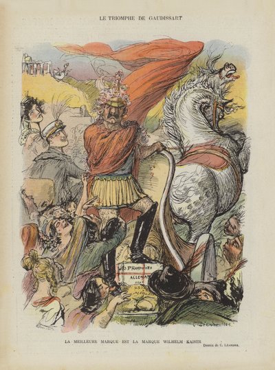 Satire over den marokkanske krisen i 1905. Illustrasjon for Le Rire av Charles Leandre