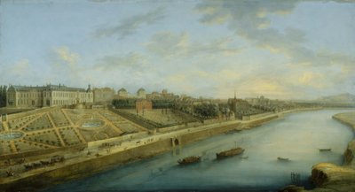 Passy og Chaillot sett fra Grenelle, cirka 1743 (maleri) av Charles Leopold Grevenbroeck