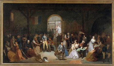 Appellen til de siste terrorofrene i fengselet til Saint Lazarus i juli 1795 Maleri av Charles Louis Muller (1815-1892) 1795 Søn. 5,05 x 8,90 m av Charles Louis Lucien Muller