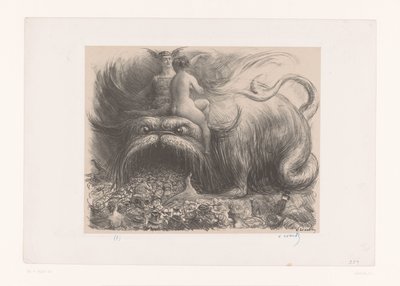 Monster som sluker mennesker Paris, le pluss grand monstre du monde (...) av Charles Lucien Leandre