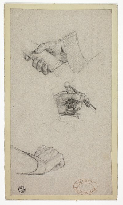 Studie av hender av Charles Lucy