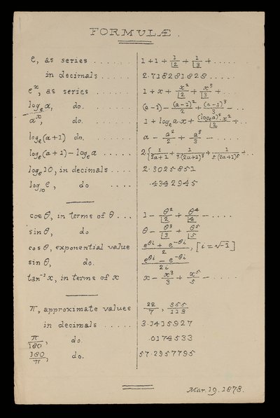 Formler, Oxford av Charles Lutwidge Dodgson