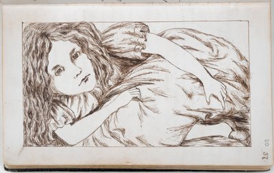 Ms Add. 46700, f.20 Alice i White Rabbit