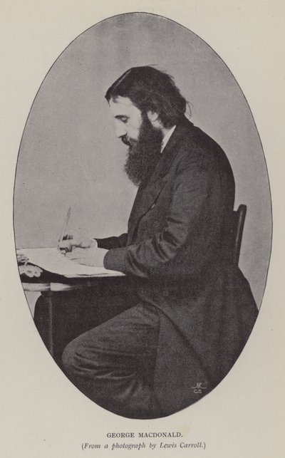 George Macdonald (s/hvitt bilde) av Charles Lutwidge Dodgson