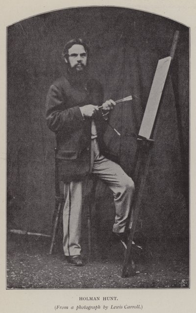 Holman Hunt (s/hvitt bilde) av Charles Lutwidge Dodgson