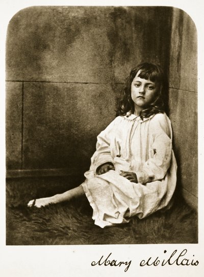 Mary Millais, 21. juli 1865 (sepia-bilde) av Charles Lutwidge Dodgson