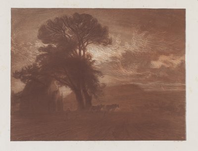 Kapellet i Minerville, plate VI fra Songs of the Creatures av Charles Marie Dulac