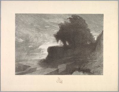 Suite av landskap: Landskap, Plate 4, Note, Snake av Charles Marie Dulac