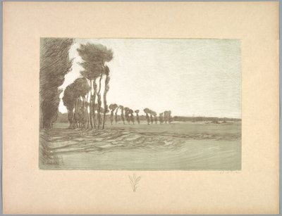 Suite de Paysages: Landskap, Plate 5, Remarque, Three Stalks of Wheat, 1892-1893. av Charles Marie Dulac