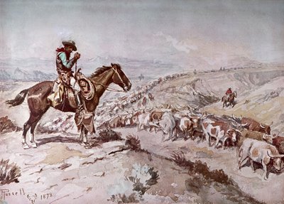 Cattle Drive av Charles Marion Russell
