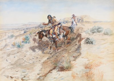 Indian Braves, 1899 av Charles Marion Russell