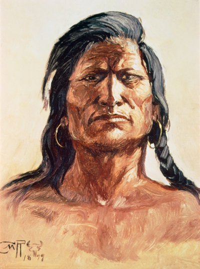 Shoshone Tribesman av Charles Marion Russell