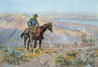 The Wagon Boss (olje på lerret) av Charles Marion Russell