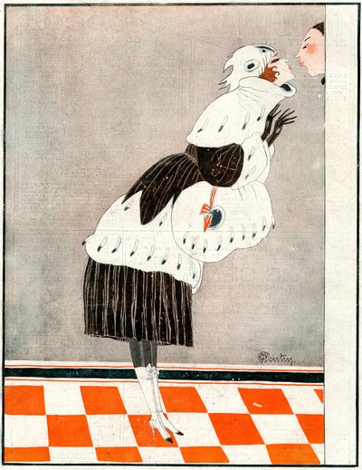 Farvel og takk! Pass på sminke-illustrasjonen fra la Vie Parisienne av Charles Martin