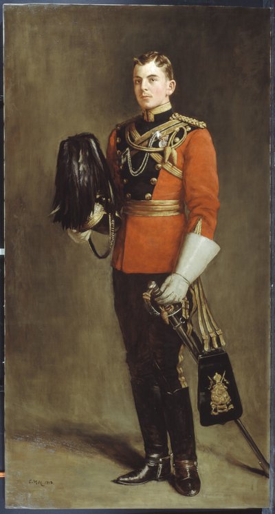 Sekundløytnant Edward Younger, 16th Queens Own Lancers, 1901 ca. av Charles Martin Hardie