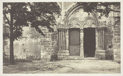 Villeneuve le Comte kirke, Seine-et-Marne (Church of Villeneuve le Comte, Seine-et-Marne) av Charles Marville