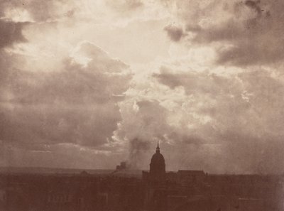 Skystudie over Pantheon, Paris, 1856 (foto) av Charles Marville