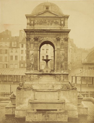 Fasaden på De uskyldiges fontene, Paris av Charles Marville