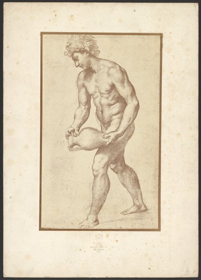 [Mann med vase av Raphaël] av Charles Marville
