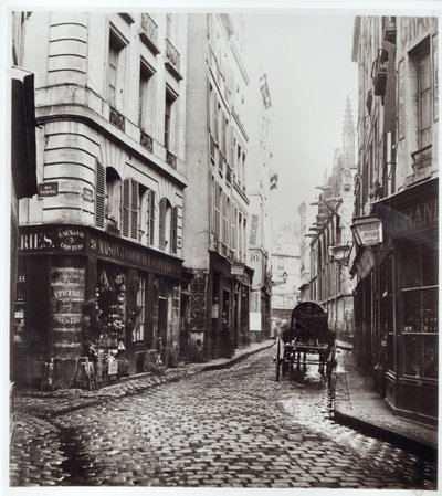 Rue Saint-Severin, fra Rue de la Harpe, Paris, 1858-78 av Charles Marville
