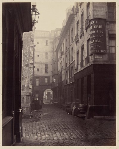 «Rue au Lard», Paris av Charles Marville