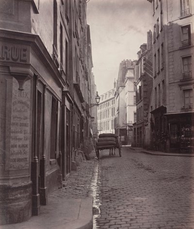 Rue de la Bûcherie, blindgaten Saint-Ambroise (femte arrondissement) av Charles Marville