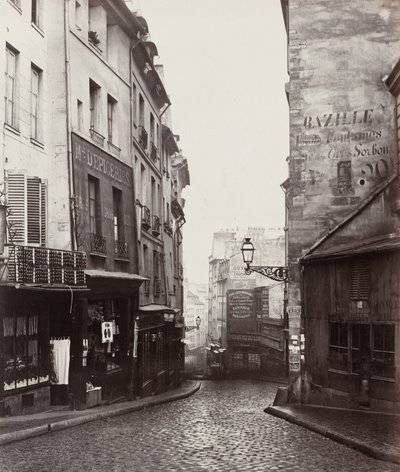 Rue de la Montagne-Sainte-Geneviève nær krysset Rue Laplace av Charles Marville