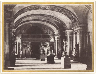 Karyatidesalen på Louvre-museet av Charles Marville