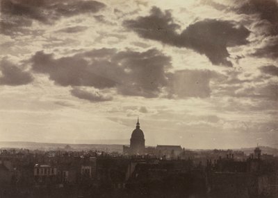 Uten tittel Cloud Study with Les Invalides, 1860. av Charles Marville