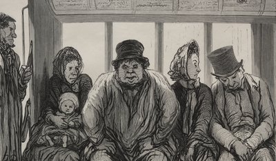 The Omnibus: Interiør i Omnibus av Charles Maurand