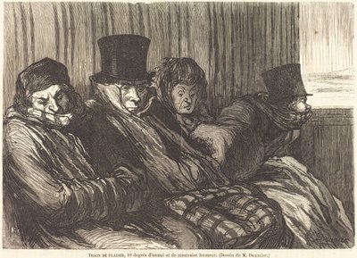 morsomt tog av Charles Maurand after Honoré Daumier