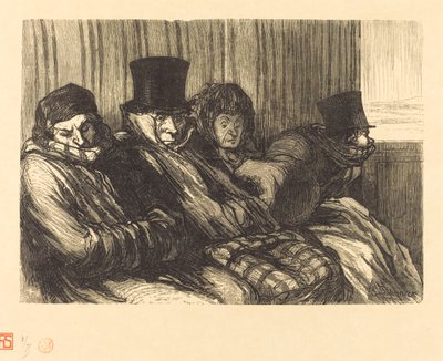 morsomt tog av Charles Maurand after Honoré Daumier