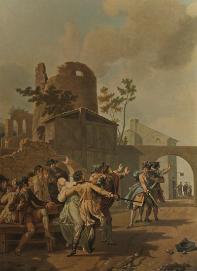 La Rixe, The Brawl, c1780, 1913 av Charles Melchior Descourtis