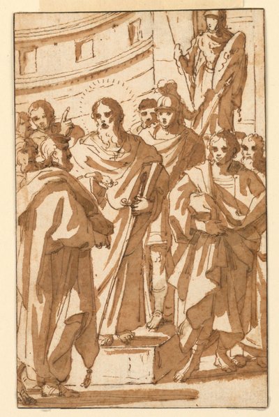 St. Paul forkynner på Areopagos i Athen av Charles Mellin