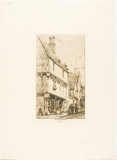Et gammelt hus i Bourges av Charles Meryon