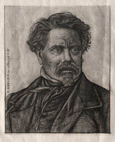 Benjamin Fillon, Man of Letters, 1862. av Charles Meryon