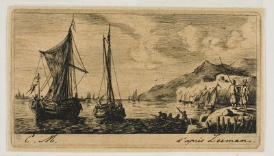 Calais Boats i Vlissingen av Charles Meryon