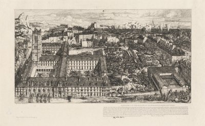 Collège Henri IV, Paris, eller Lycée Napoléon (Henry IV College eller Napoleon School, Paris) av Charles Meryon