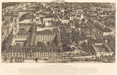 Collège Henri IV, Paris, eller Lycée Napoléon (Henry IV College eller Napoleon School, Paris) av Charles Meryon